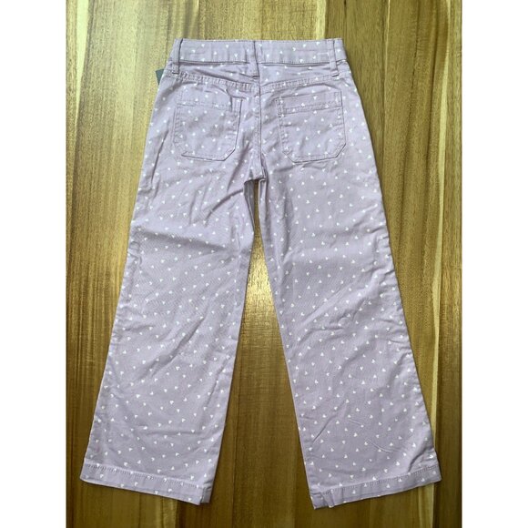 Art Class Kids Girls Lavender Heart Print Straight Leg Jeans Cotton Blend - Picture 2 of 12